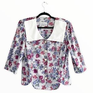 Vintage Classic Apparel Romantic Frill Blouse Size 2